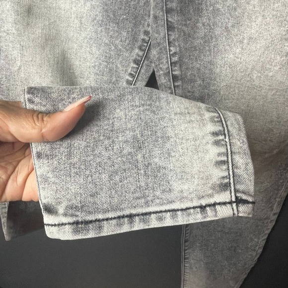 DKNY Jeans Women's Gray Acid Wash CITY Ultra Skinny Jeans Size 10 - Picture 10 of 12